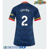Maglie da calcio Arsenal William Saliba #2 Seconda Maglia Femminile 2026-27 Manica Corta